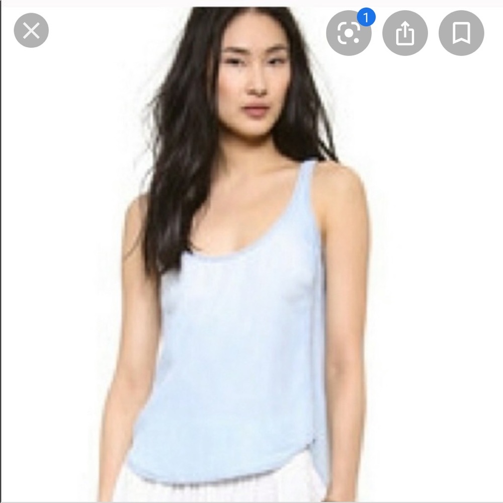 Anthropologie chambray tank top